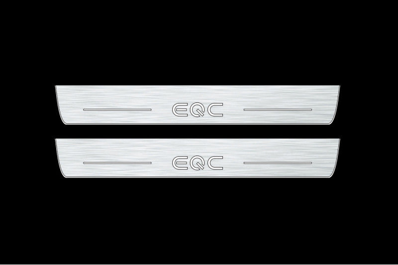 Mercedes EQC 2019+ LED Door Sills PRO With Logo EQC