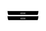 Mercedes EQE SUV 2022+ Led Door Sill Pro With Logo EQE (Premium Painting) Mercedes Led Door Sills PRO opdesign