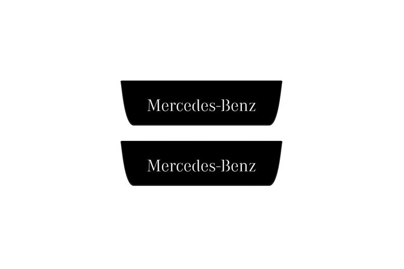 Mercedes EQE SUV 2022+ Led Door Sill Pro With Logo Mercedes-Benz (Premium Painting) Mercedes Led Door Sills PRO opdesign