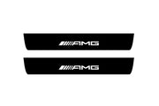 Mercedes EQE SUV 2022+ Led Door Sill Pro With Logo AMG (Premium Painting) Mercedes Led Door Sills PRO opdesign