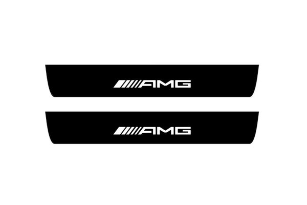 Mercedes EQE SUV 2022+ Led Door Sill Pro With Logo AMG (Premium Painting)