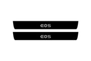 Mercedes EQS SUV 2022+ Led Door Sill Pro With Logo EQS (Premium Painting) Mercedes Led Door Sills PRO opdesign