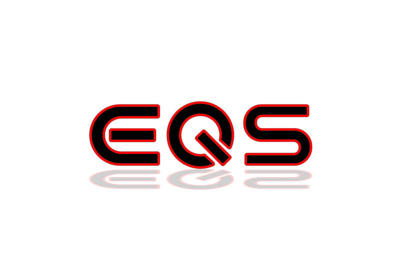 Mercedes tailgate trunk rear 3D emblem with EQS logo (type MIXT) Mercedes emblems decoinfabric