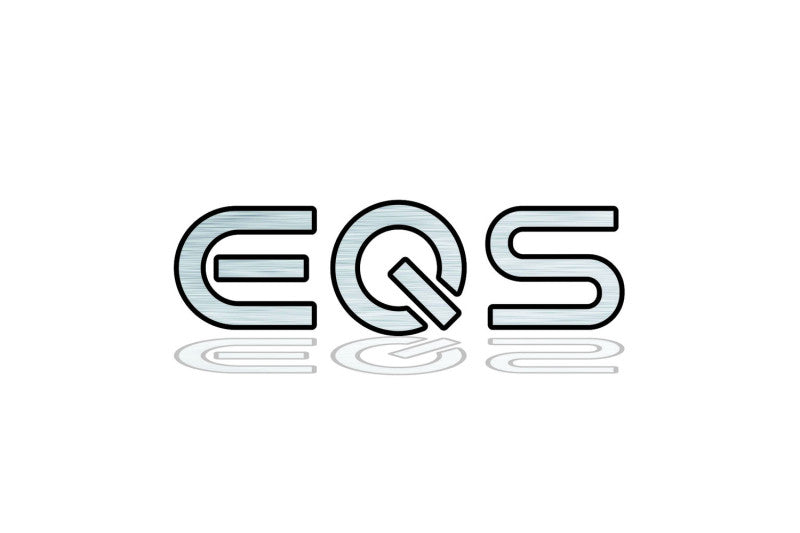 Mercedes tailgate trunk rear 3D emblem with EQS logo (type MIXT)