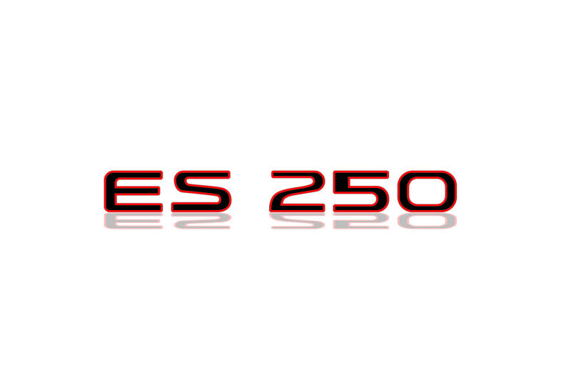 Lexus tailgate trunk rear 3D emblem with ES250 logo (type MIXT)