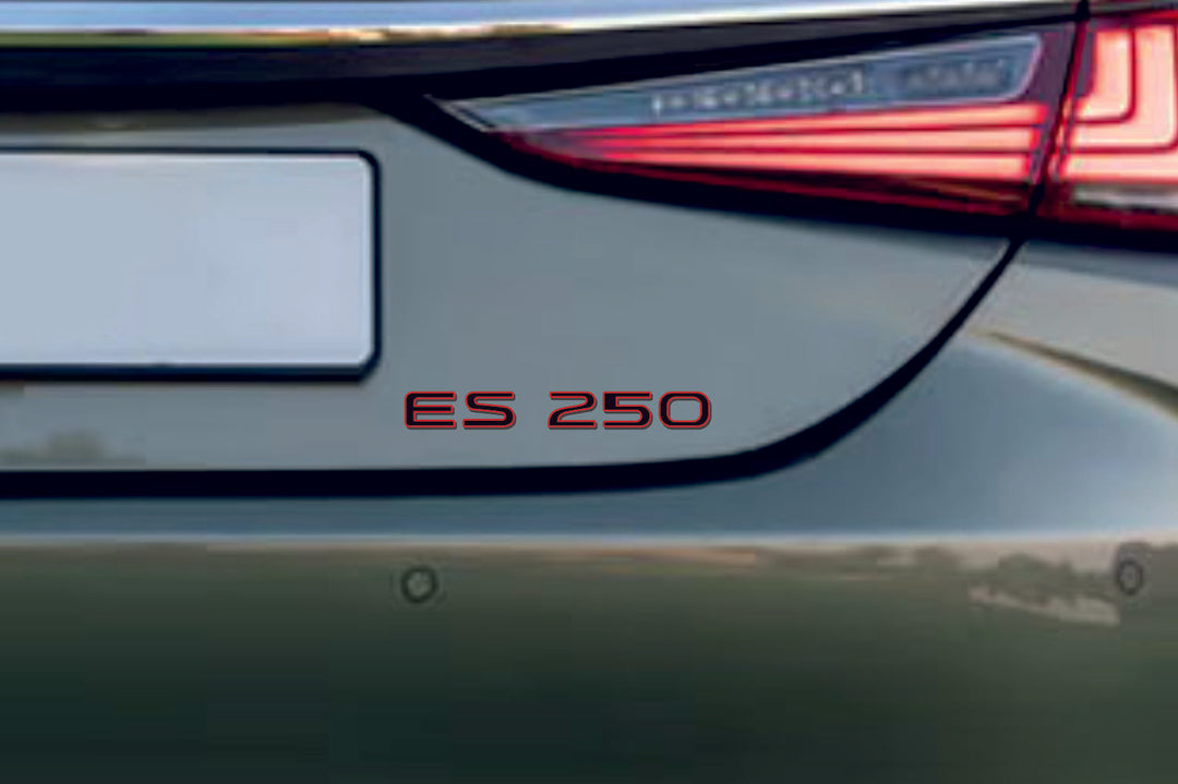 Lexus tailgate trunk rear 3D emblem with ES250 logo (type MIXT)