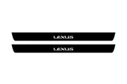 Lexus ES VII 2018+ Led Door Sill Pro With Logo Lexus (Premium Painting) Lexus Led Door Sills PRO opdesign