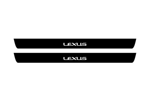 Lexus ES VII 2018+ Led Door Sill Pro With Logo Lexus (Premium Painting)