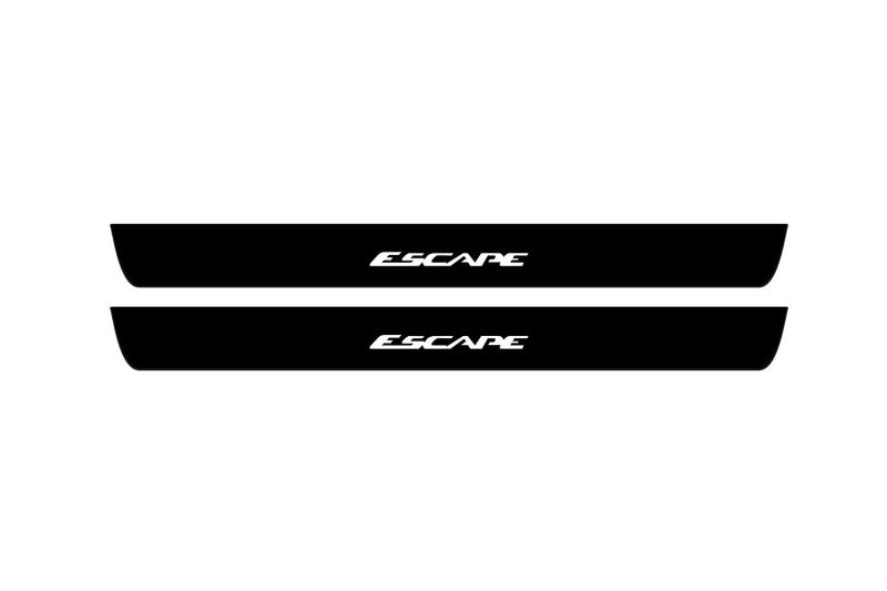 Ford Escape III 2013-2019 Led Door Sill Pro With Logo Escape (Premium Painting) Ford Led Door Sills PRO opdesign