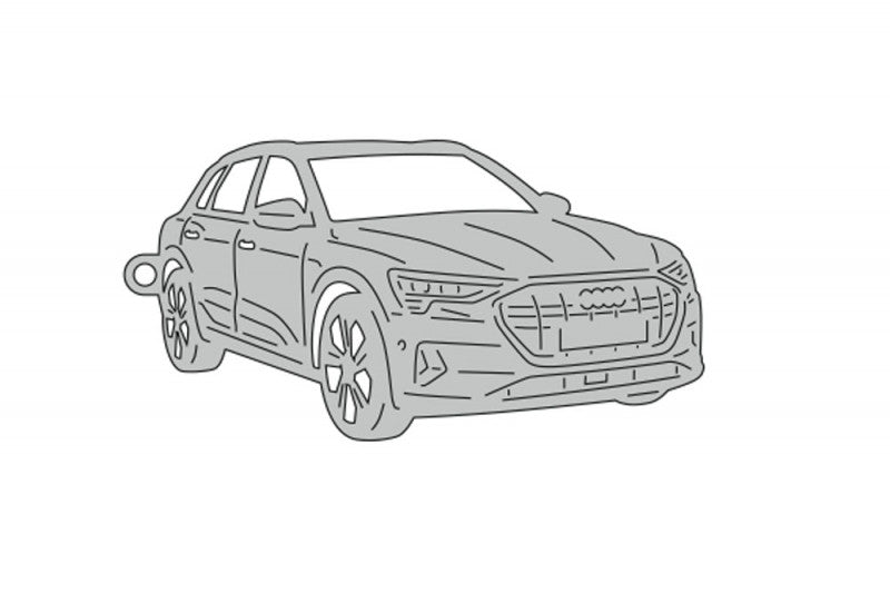 Car Keychain for Audi e-tron quattro 2018+ (type 3D) - decoinfabric