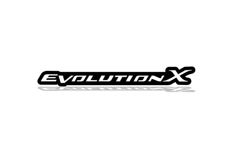 Mitsubishi Emblem & Badges set with Evolution X logo Mitsubishi emblems decoinfabric