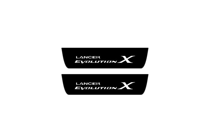 Mitsubishi Lancer X 2007-2017 Led Door Sill Pro With Logo Lancer Evolution X (Premium Painting)