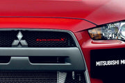 Mitsubishi Illuminated LED Radiator Grille Emblems and Badges with Evolution X logo Mitsubishi Led Emblems decoinfabric
