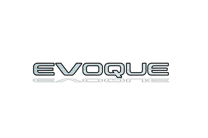 Range Rover tailgate trunk rear 3D emblem with Evoque logo (type MIXT)