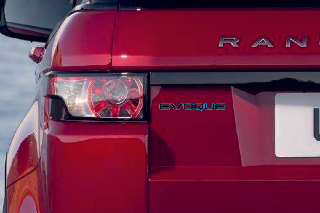 Range Rover tailgate trunk rear 3D emblem with Evoque logo (type MIXT)