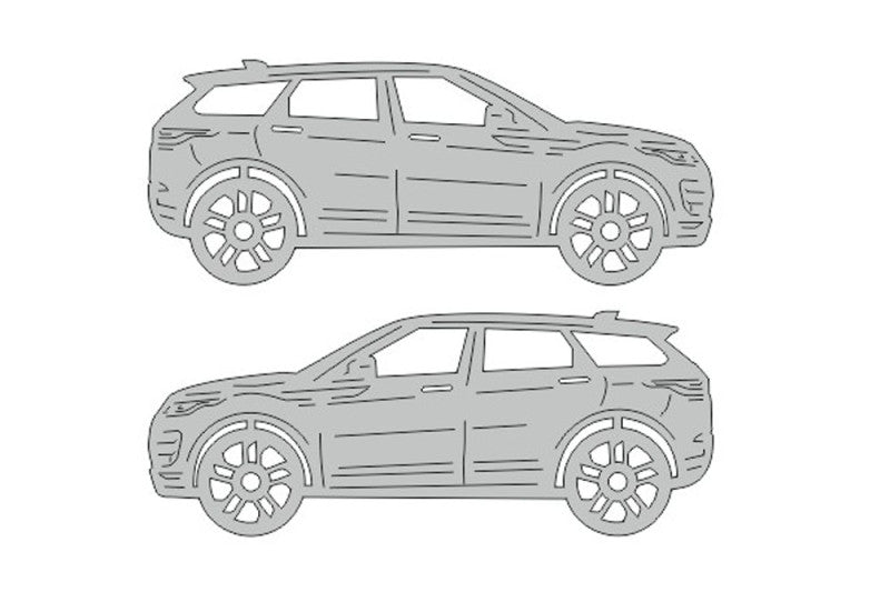 Range Rover Evoque II (2018+) Floor Mat Emblem Set – Stainless Steel Badges Car Mats Badges Decoin