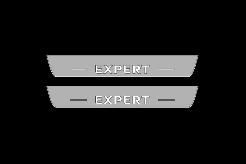 Peugeot Expert III 2016+ Auto Door Sills With Logo Expert