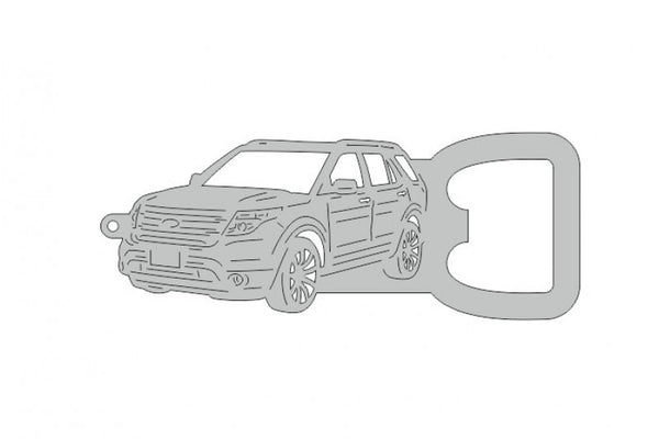 Keychain Bottle Opener for Ford Explorer V 2011-2019