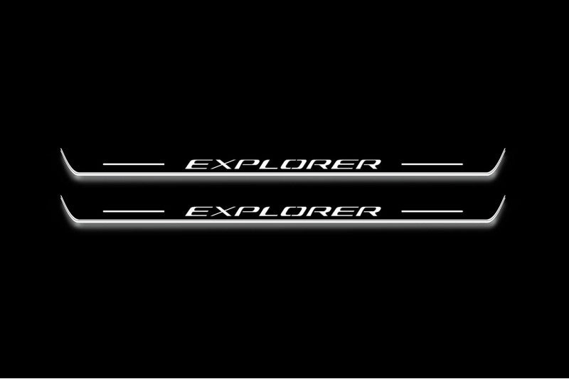 Ford Explorer VI 2020+ Car Door Sill With Logo Explorer