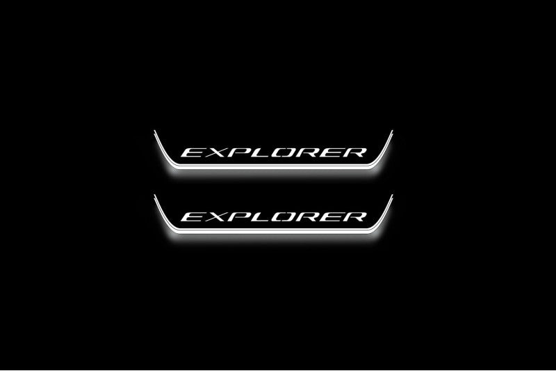 Ford Explorer VI 2020+ Car Door Sill With Logo Explorer