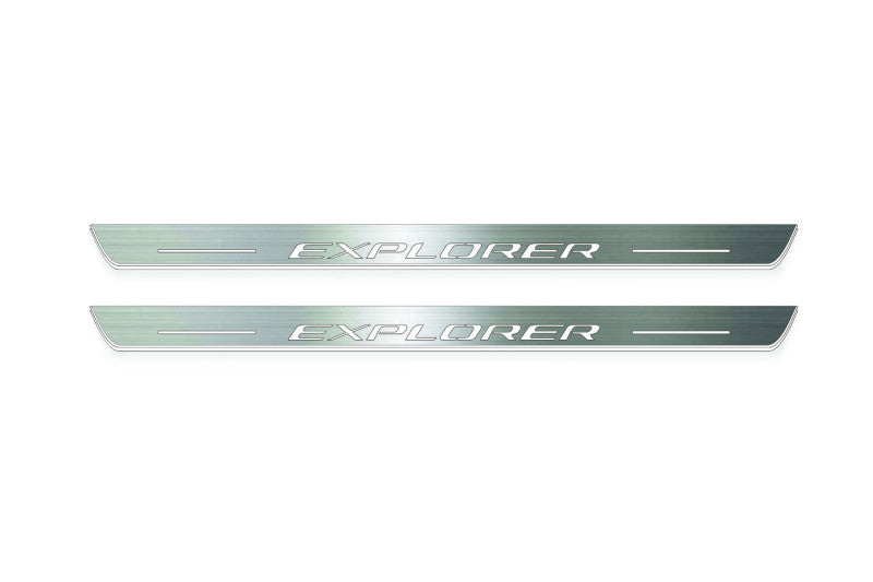 Ford Explorer VI 2020+ Car Door Sill With Logo Explorer