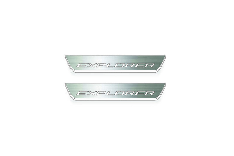 Ford Explorer VI 2020+ Car Door Sill With Logo Explorer