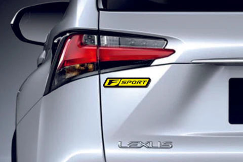 Lexus Emblem & Badges set with F Sport logo (Type 2) Lexus emblems decoinfabric