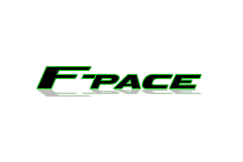 Jaguar tailgate trunk rear 3D emblem with F-Pace logo (type MIXT) Jaguar emblems decoinfabric