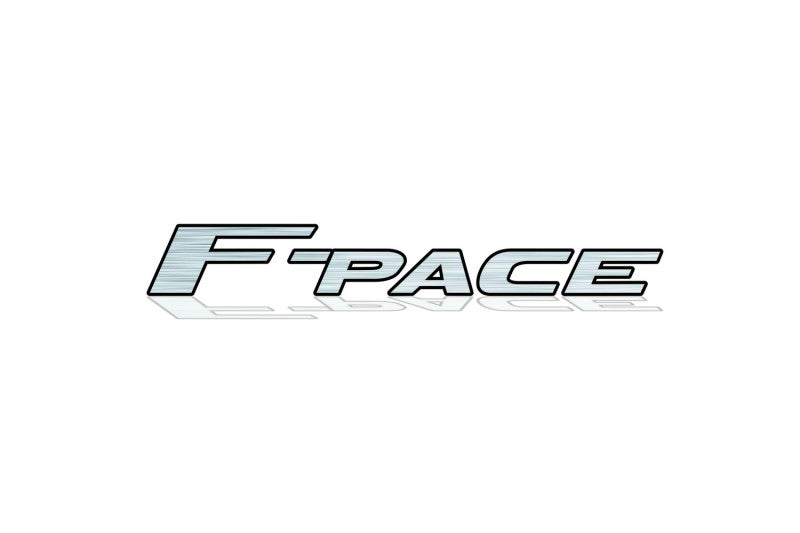 Jaguar tailgate trunk rear 3D emblem with F-Pace logo (type MIXT) Jaguar emblems decoinfabric