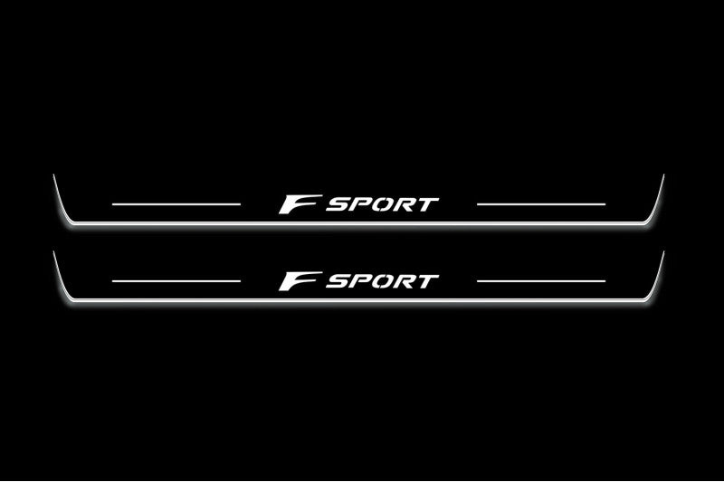 Lexus IS IV 2020+ Door Sill Led Plate With Logo F Sport