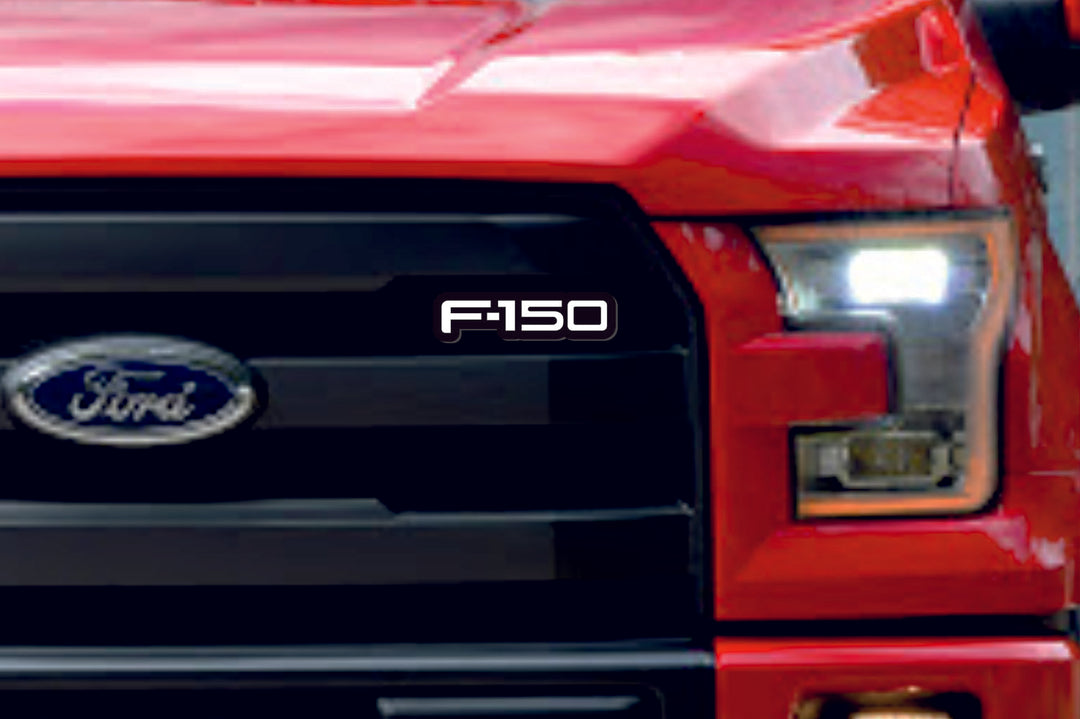Ford Illuminated LED Radiator Grille Emblems and Badges with F150 logo (Type 2) Ford Led Emblems decoinfabric
