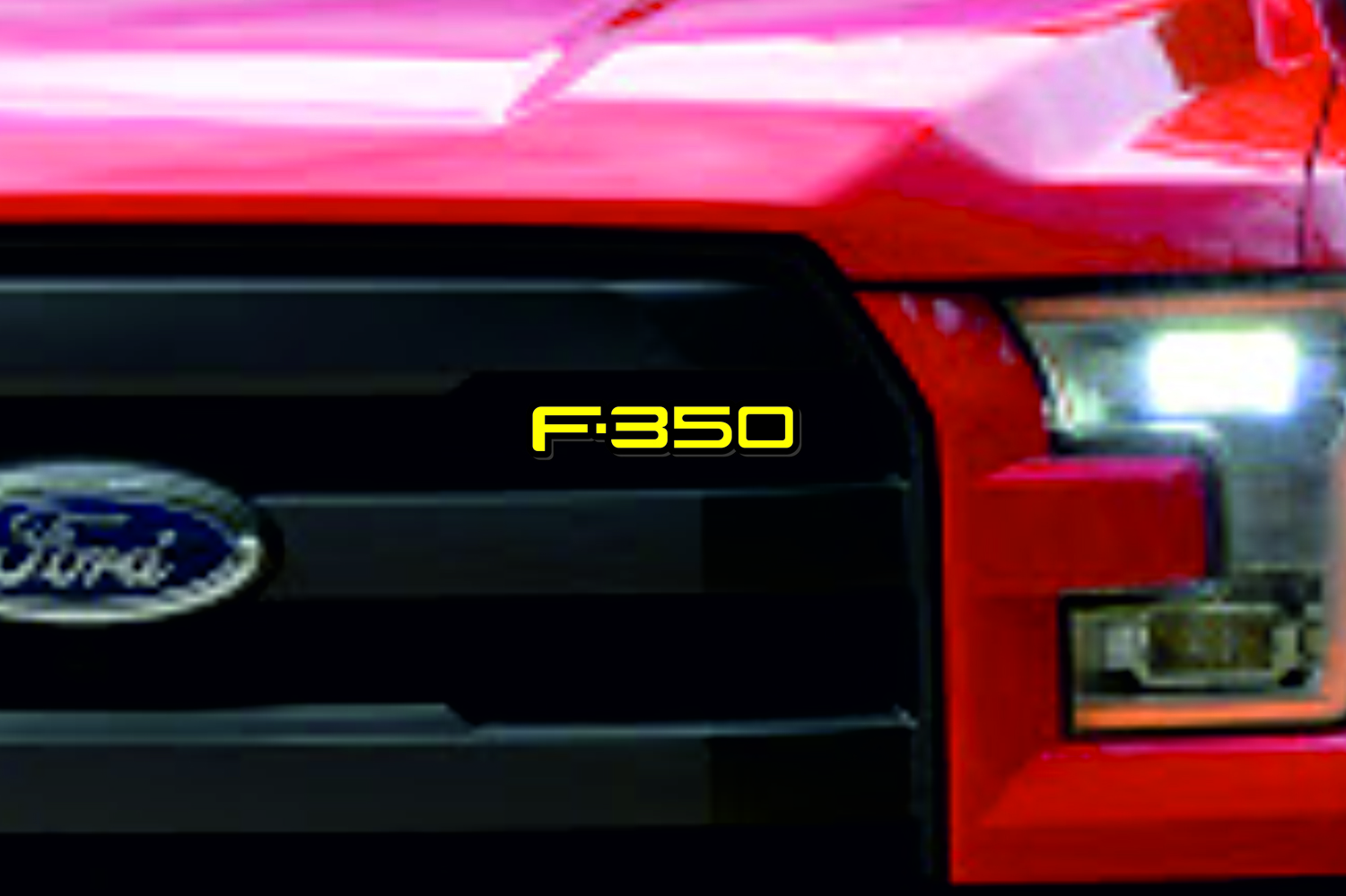 Ford Emblem & Badges set with F-350 logo