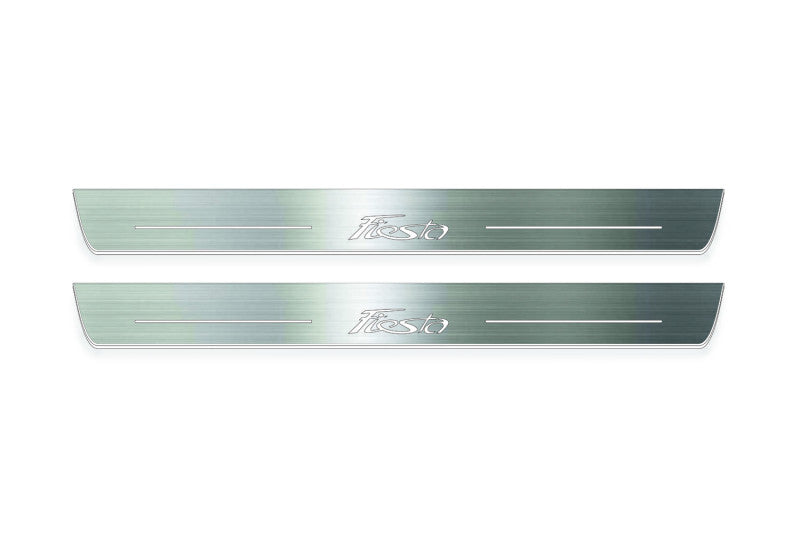 Ford Fiesta 2008-2017 Auto Door Sills With Logo Fiesta