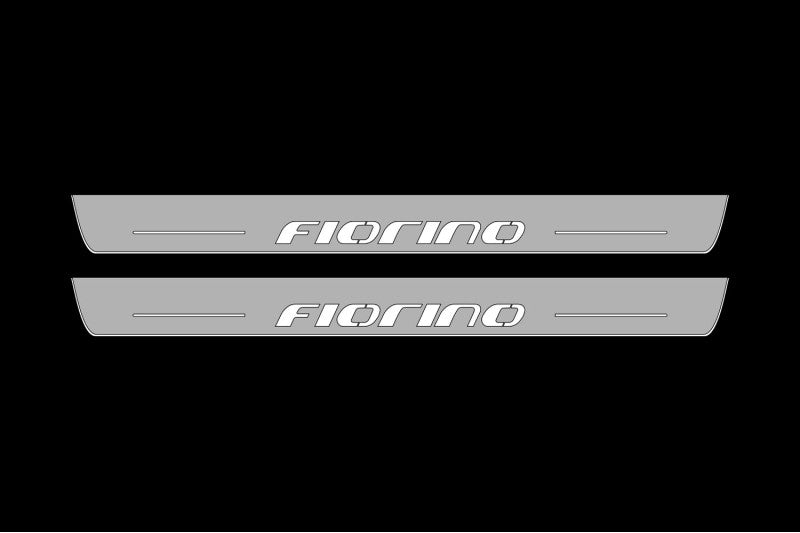 Fiat Fiorino III 2008+ LED Door Sills PRO With Logo Fiorino Fiat Led Door Sills opdesign