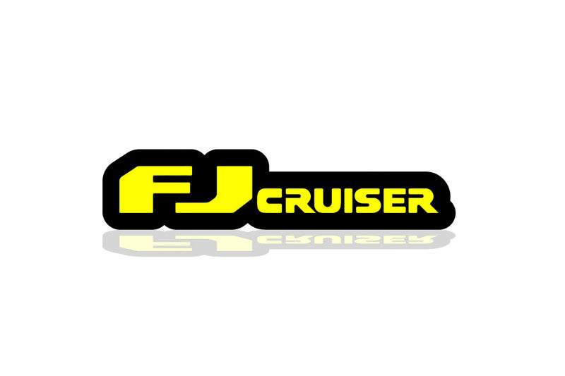 Toyota Illuminated LED Radiator Grille Emblems and Badges with FJ Cruiser logo Toyota Led Emblems decoinfabric