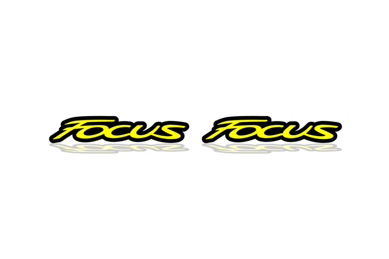 Ford Focus Emblem & Badges set with Ford Focus III logo