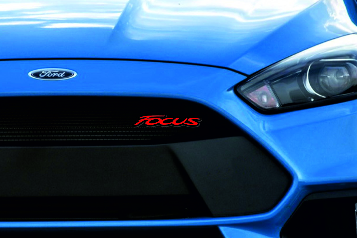 Ford Focus Emblem & Badge Set - Grille and Tailgate Ford Focus III logo Ford emblems decoinfabric RED
