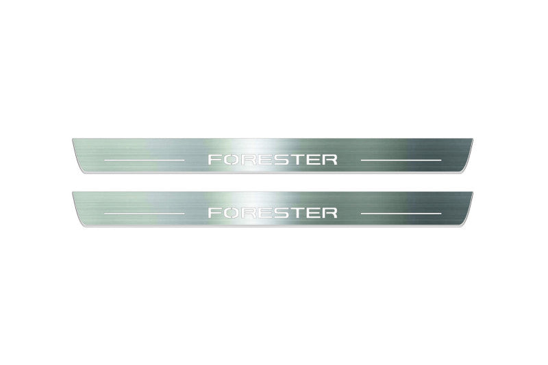 Subaru Forester III 2007-2012 LED Door Sills With Logo Forester