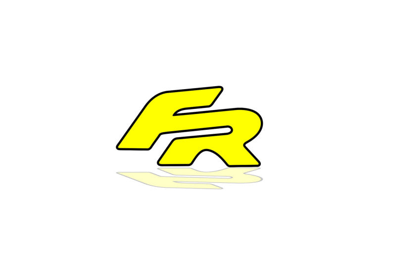 Seat tailgate trunk rear 3D emblem with FR logo (type MIXT) Var. 1 Seat emblems decoinfabric