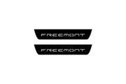 Fiat Freemont 2011+ Led Door Sill Pro With Logo Freemont (Premium Painting) Fiat Led Door Sills PRO opdesign