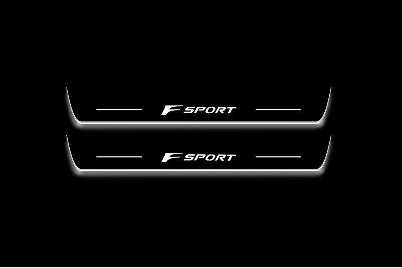 Lexus RX IV 2015-2023 LED Door Sill With Logo F Sport