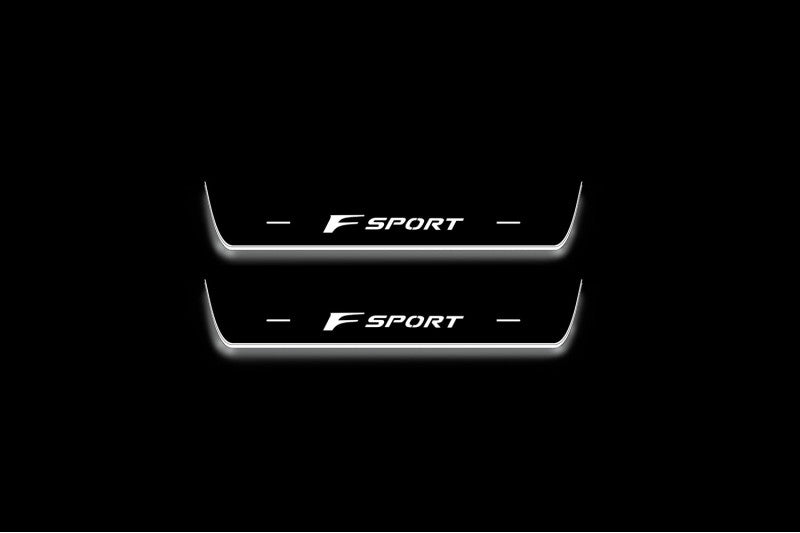 Lexus RX IV 2015-2023 LED Door Sill With Logo F Sport