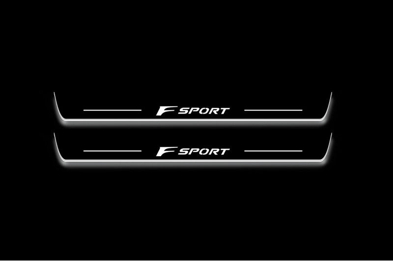 Lexus NX I 2014-2021 Led Sill Plates With Logo F Sport