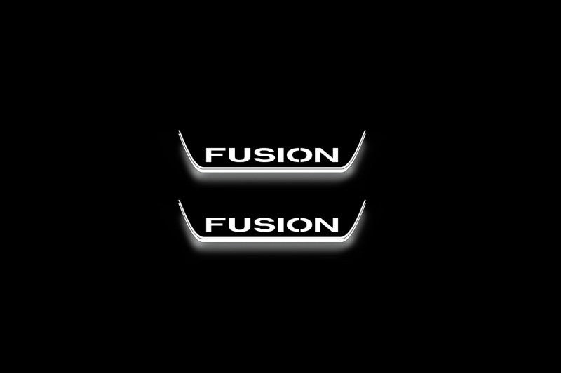 Ford Fusion (Europe) 2002-2012 Led Sill Plates With Fusion Logo