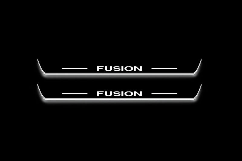 Ford Fusion (Europe) 2002-2012 Led Sill Plates With Fusion Logo