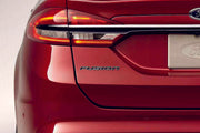 Ford tailgate trunk rear 3D emblem with Fusion logo for Ford Fusion II (USA) 2012+ (type MIXT)