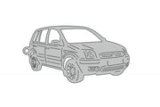 Car Keychain for Ford Fusion 2002-2012 (type 3D) Keychains opdesign