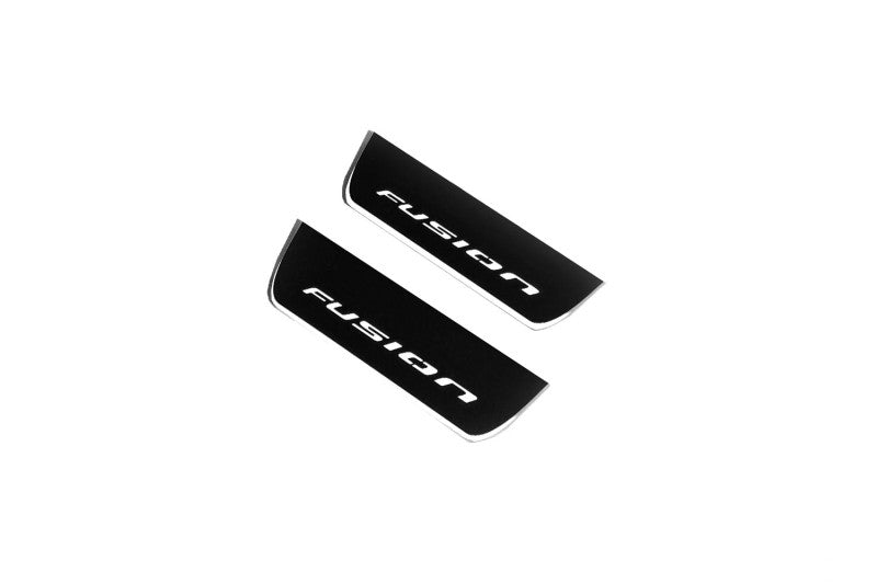 Ford Fusion II 2012-2020 LED Door Sills PRO With Logo Fusion Ford Led Door Sills opdesign