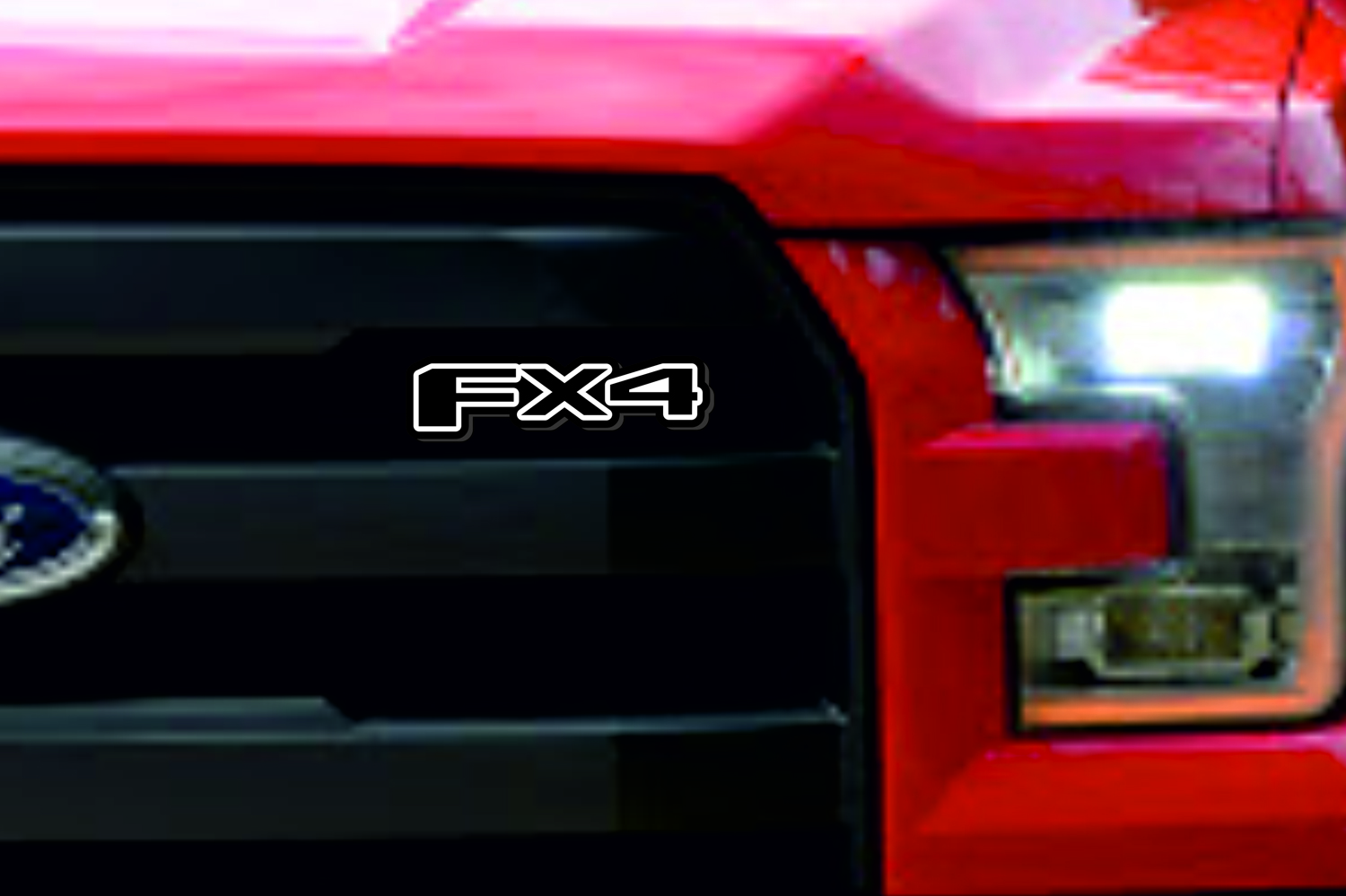 Ford F150 Emblem & Badge Set - Grille and Tailgate FX4 logo Ford emblems decoinfabric