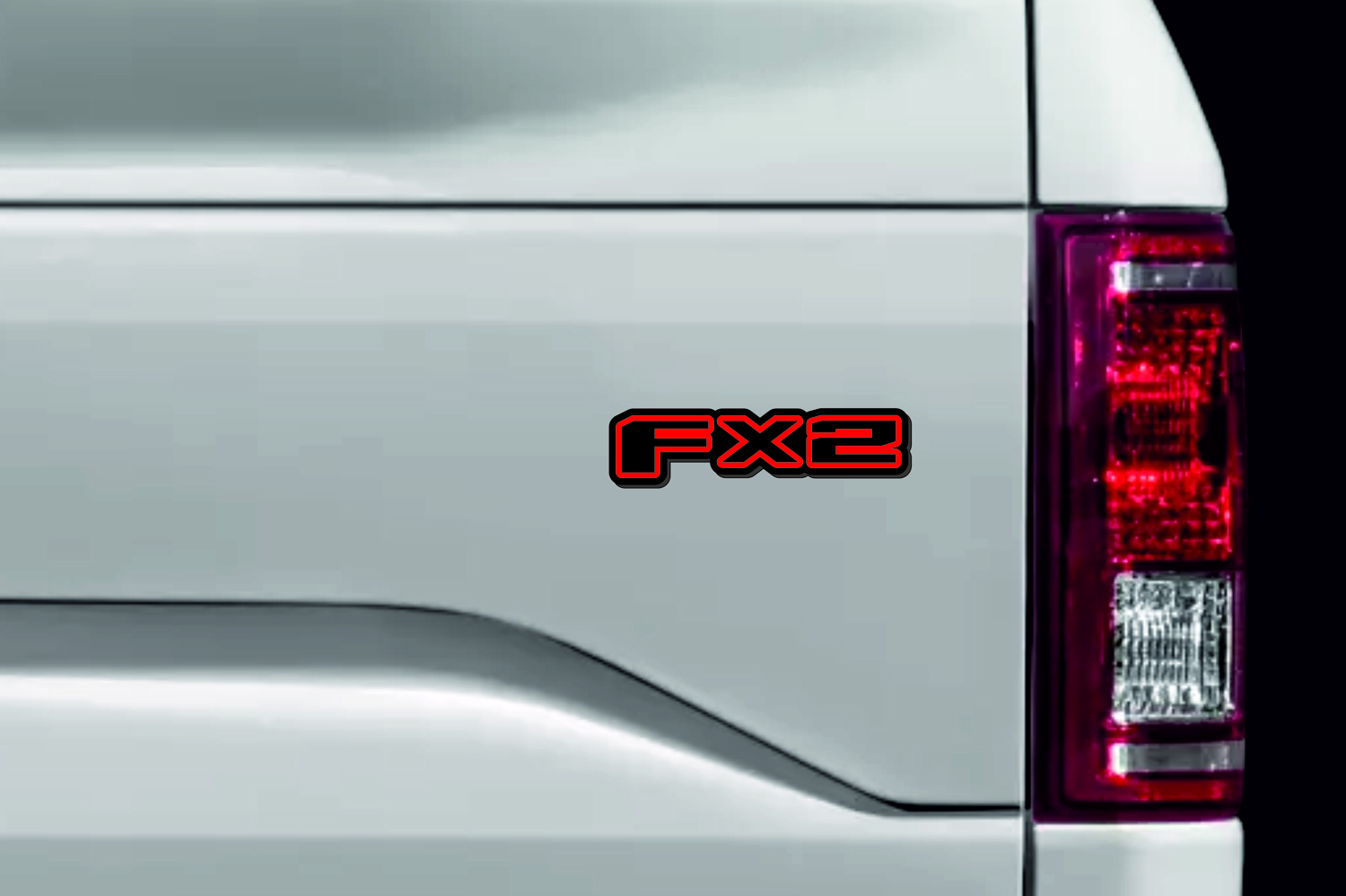 Ford tailgate trunk rear emblem with FX2 logo
